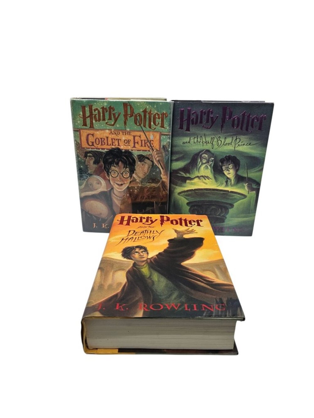 VTG Harry Potter & the Goblet of Fire Books 1st American Ed HCDJ Mixed Lot of 3